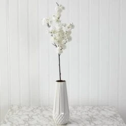 35'' Cherry Blossom Artificial Flower Spray, 3ct. White -Michaels D386685S 3