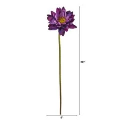 Lotus Flower Stems, 4ct. Purple -Michaels D386686S 2