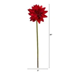 Lotus Flower Stems, 4ct. Red 8 Lotus Flower Stems, 4ct. Red -Michaels D386714S 2