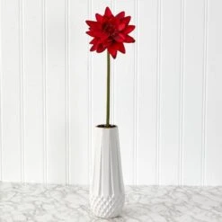 Lotus Flower Stems, 4ct. Red 9 Lotus Flower Stems, 4ct. Red -Michaels D386714S 3