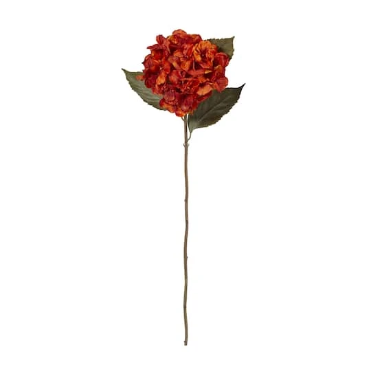 32'' Hydrangea Artificial Flower Stem, 6ct. Orange 3 32'' Hydrangea Artificial Flower Stem, 6ct. Orange