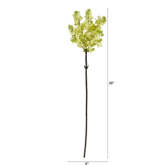 32'' Lilac Artificial Flower Stem, 4ct. Green 5 32'' Lilac Artificial Flower Stem, 4ct. Green - Image 3