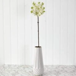 32'' Lilac Artificial Flower Stem, 4ct. White 9 32'' Lilac Artificial Flower Stem, 4ct. White -Michaels D386733S 3