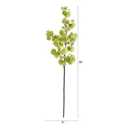 35'' Cherry Blossom Artificial Flower Spray, 3ct. Light Green -Michaels D386737S 2