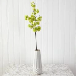 35'' Cherry Blossom Artificial Flower Spray, 3ct. Light Green -Michaels D386737S 3