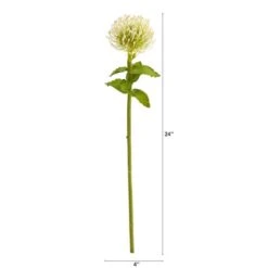 Pincushion Artificial Flower Stem, 6ct. White -Michaels D386748S 2