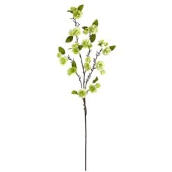 41'' Cherry Blossom Artificial Flower Spray, 3ct. Light Green -Michaels D386817S 1 1