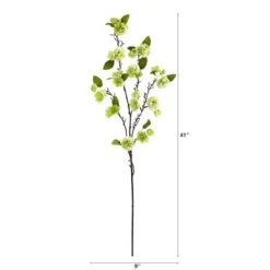 41'' Cherry Blossom Artificial Flower Spray, 3ct. Light Green -Michaels D386817S 2