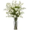 24" Dancing Daisy Arrangement In Vase White 2 24" Dancing Daisy Arrangement In Vase White -Michaels D386863S 1