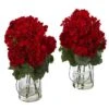 Geranium Artificial Arrangement (Set Of 2) -Michaels D386882S 1