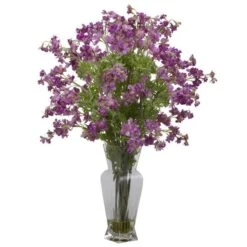 24" Dancing Daisy Arrangement In Vase Purple -Michaels D386883S 11 1
