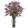 24" Dancing Daisy Arrangement In Vase Purple -Michaels D386883S 11