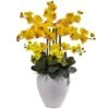 3ft. Moth Orchid Arrangement In White Planter Yellow -Michaels D386942S 11