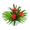 Bromeliad Artificial Arrangement In Oval White Vase -Michaels D386964S 1