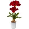 Silk Amaryllis Floral Arrangement 1 Silk Amaryllis Floral Arrangement -Michaels D386981S 1