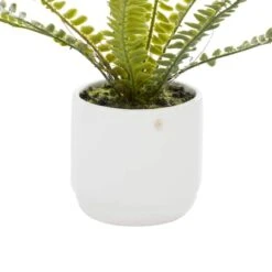 White Ceramic Contemporary Artificial Foliage, 14" X 12" X 13" 12 White Ceramic Contemporary Artificial Foliage, 14" X 12" X 13" -Michaels D404850S 3