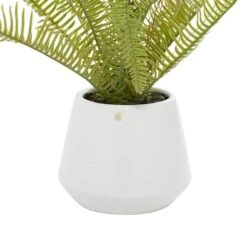 White Ceramic Contemporary Artificial Foliage, 18" X 16" X 14" -Michaels D404859S 3