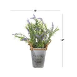 Grey Plastic Contemporary Artificial Foliage, 13" X 9" X 14" 14 Grey Plastic Contemporary Artificial Foliage, 13" X 9" X 14" -Michaels D404861S 5
