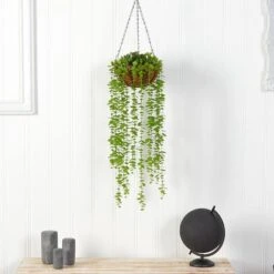 3ft. Eucalyptus Artificial Plant In Hanging Basket -Michaels D478475S 3