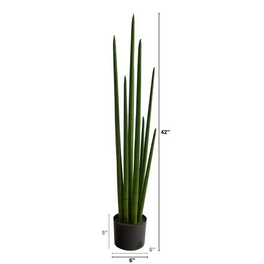 3.5ft. Sansevieria Snake Artificial Plant 5 3.5ft. Sansevieria Snake Artificial Plant - Image 3