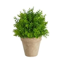 8'' Boxwood Artificial Plant In Decorative Planter -Michaels D590117S 1 1