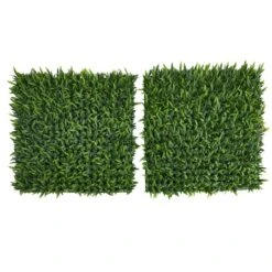 Artificial Grass Wall Mats, 2ct. -Michaels D590128S 1 1