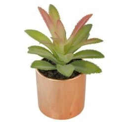 Northlight 5" Green Aloe Plant In Rose Gold Pot -Michaels D602895S 3