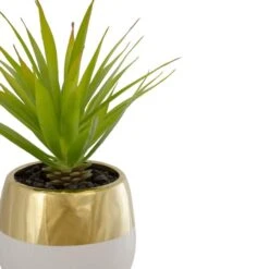 Northlight 7" Potted Green Sword Grass Plant -Michaels D602906S 4