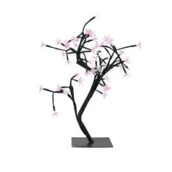 Northlight 18" LED Pink Japanese Sakura Blossom Flower Tree