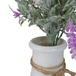 Northlight 13'' Artificial Lavender Arrangement In Milk Bottle -Michaels D602986S 4