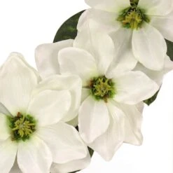 24" Cream Magnolia Flowers Wreath -Michaels D613424S 3