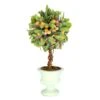 14'' Multicolor Mini Spring Mistletoe Tree With Berries In Potted Pulp -Michaels D649936S 1