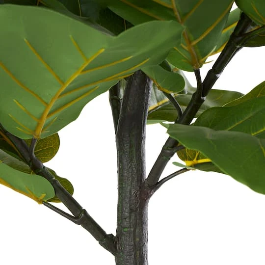 6ft. Potted Green Fiddle Leaf Artificial Tree 6 6ft. Potted Green Fiddle Leaf Artificial Tree - Image 4