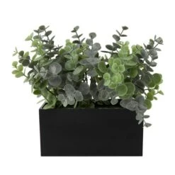 12" Green Foliage Artificial Plant With Black Pot