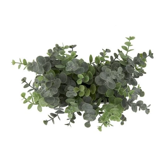 12" Green Foliage Artificial Plant With Black Pot 9 12" Green Foliage Artificial Plant With Black Pot - Image 7
