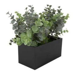 12" Green Foliage Artificial Plant With Black Pot 13 12" Green Foliage Artificial Plant With Black Pot -Michaels D760284S 3