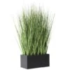 18" Onion Grass Artificial Plant With Black Rectangular Pot -Michaels D760285S 1