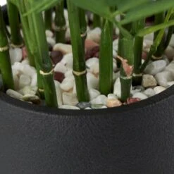 13" Green Faux Foliage Artificial Plant With Black Pot -Michaels D760290S 4