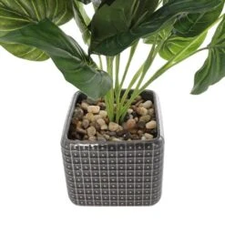 20" Green Foliage Artificial Plant With Black Ceramic Pot 15 20" Green Foliage Artificial Plant With Black Ceramic Pot -Michaels D760293S 7