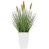 20" Green Foliage Artificial Plant With White Pot -Michaels D760294S 1
