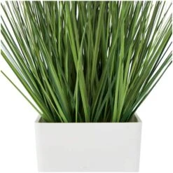 20" Green Foliage Artificial Plant With White Pot -Michaels D760294S 5