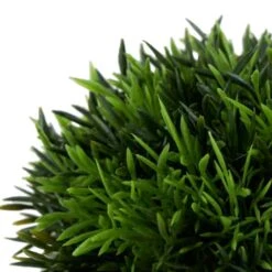 7" Green Foliage Artificial Plant With White Ceramic Pot -Michaels D760295S 5