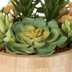 7" Succulent Artificial Plant With Natural Pot -Michaels D760296S 6