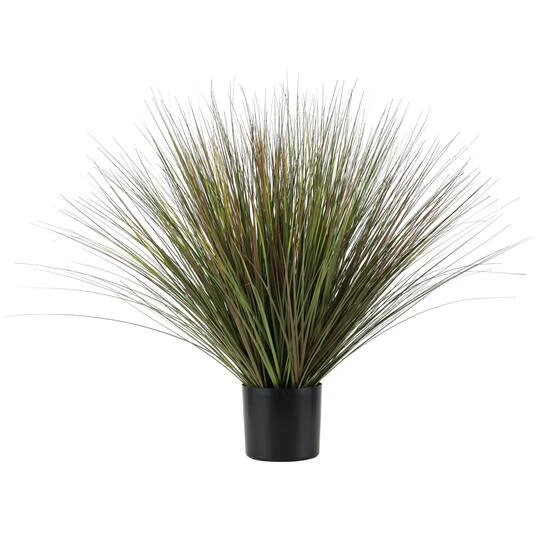 3ft. Green Onion Grass Artificial Plant With Black Pot 4 3ft. Green Onion Grass Artificial Plant With Black Pot - Image 2