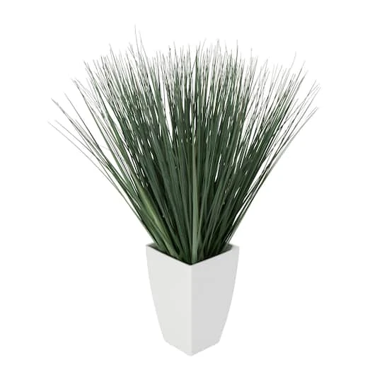 28" Foliage Artificial Plant With White Plastic Pot 3 28" Foliage Artificial Plant With White Plastic Pot