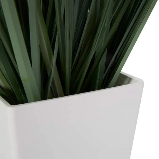 28" Foliage Artificial Plant With White Plastic Pot 7 28" Foliage Artificial Plant With White Plastic Pot - Image 5
