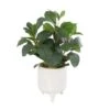14" Faux Foliage Artificial Plant In White Pot -Michaels D762322S 1