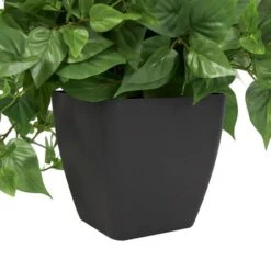 16" Green Pothos Artificial Plant With Black Plastic Pot -Michaels D762323S 5