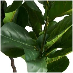 4ft. Green Fiddle Leaf Artificial Tree With Black Pot -Michaels D762324S 5