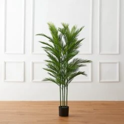 Glitzhome® 5ft. Potted Faux Palm Tree -Michaels D763659S 5
